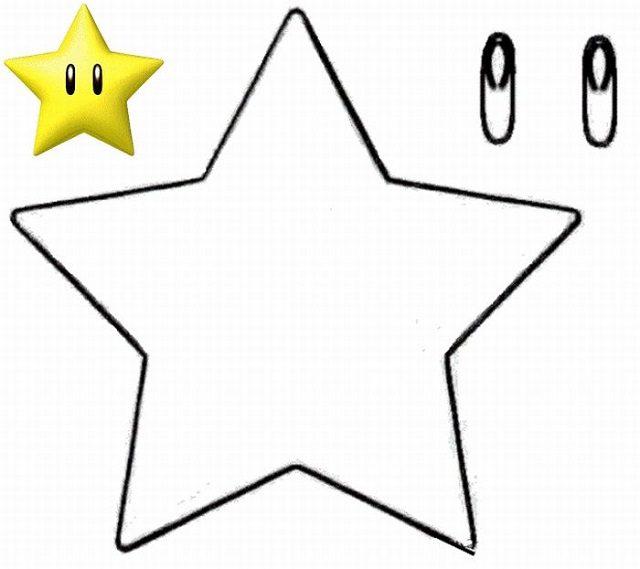 estrela para imprimir em tamanho grande