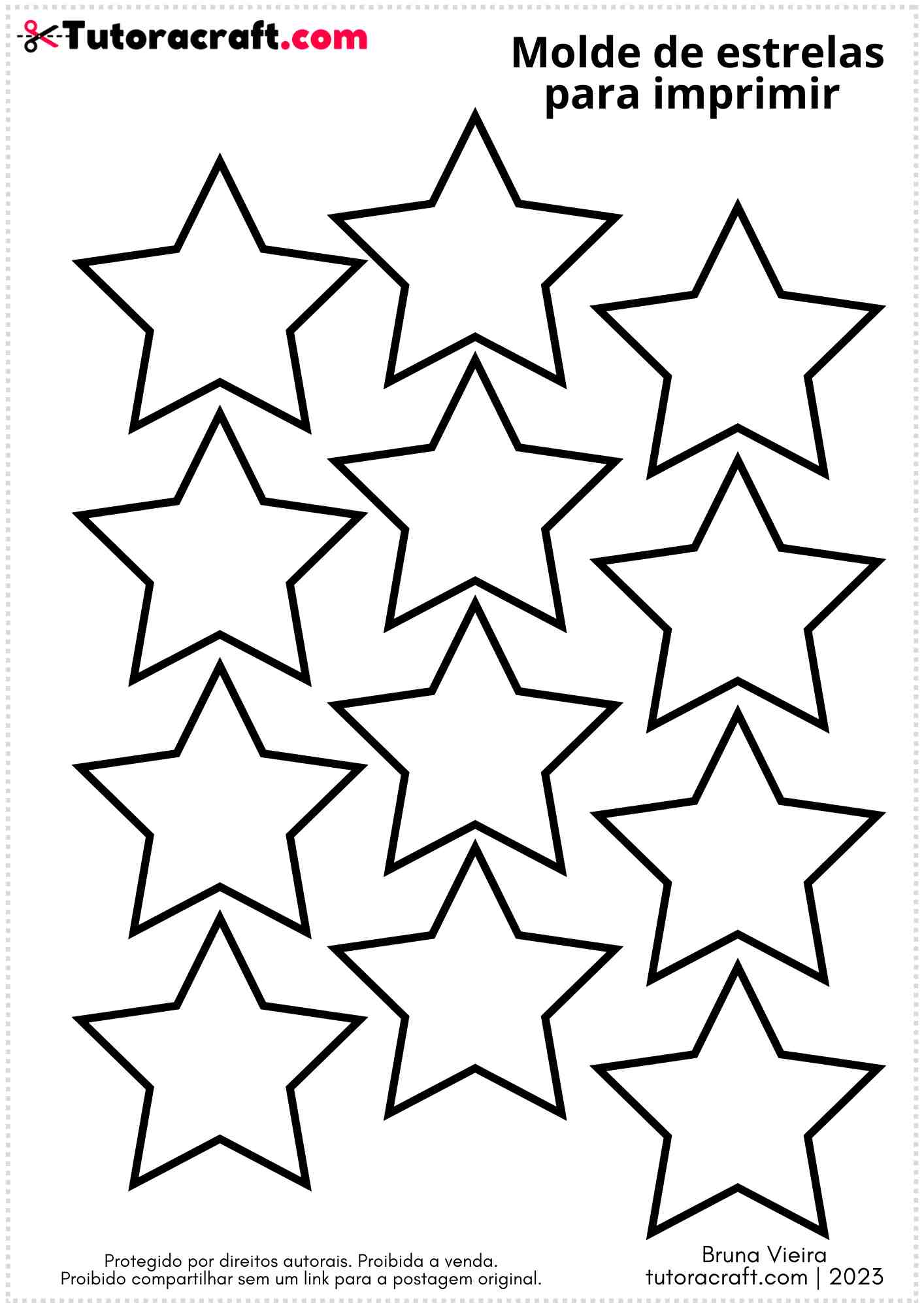 molde estrela eva