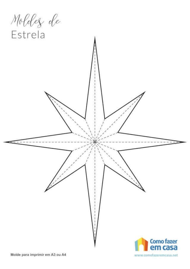 moldes de estrelas para artesanato