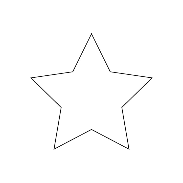 estrela de feltro molde