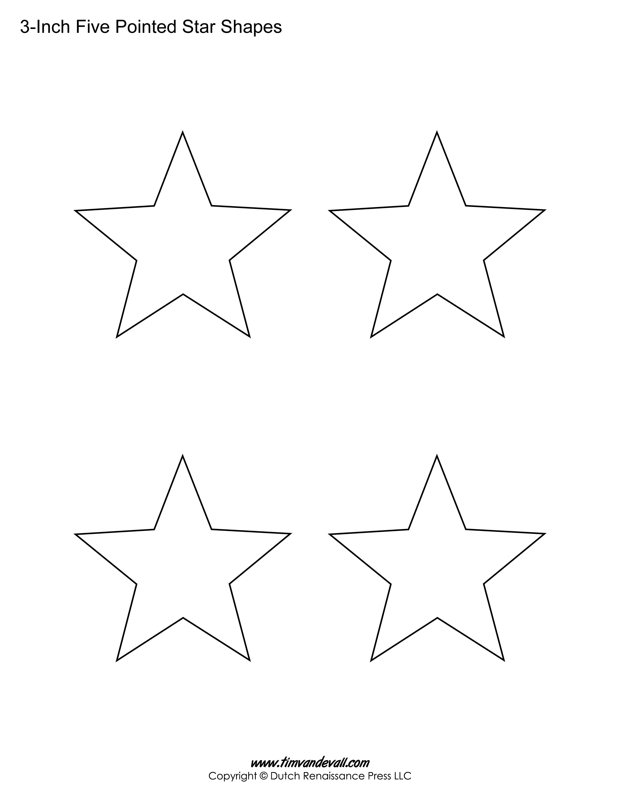desenho de estrela simples para imprimir
