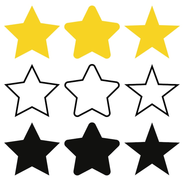 estrelas para imprimir e recortar