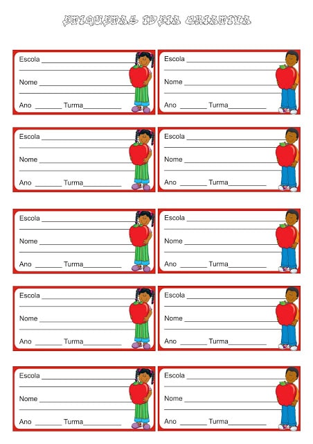 etiqueta escolar para imprimir pdf