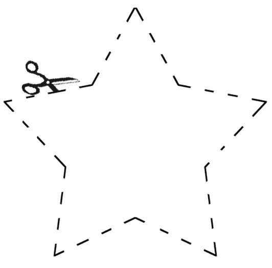 molde estrela Natal EVA