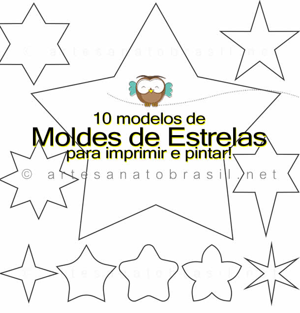 molde estrela cadente EVA