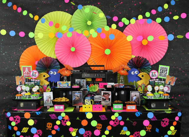 ideias para festa anos 80