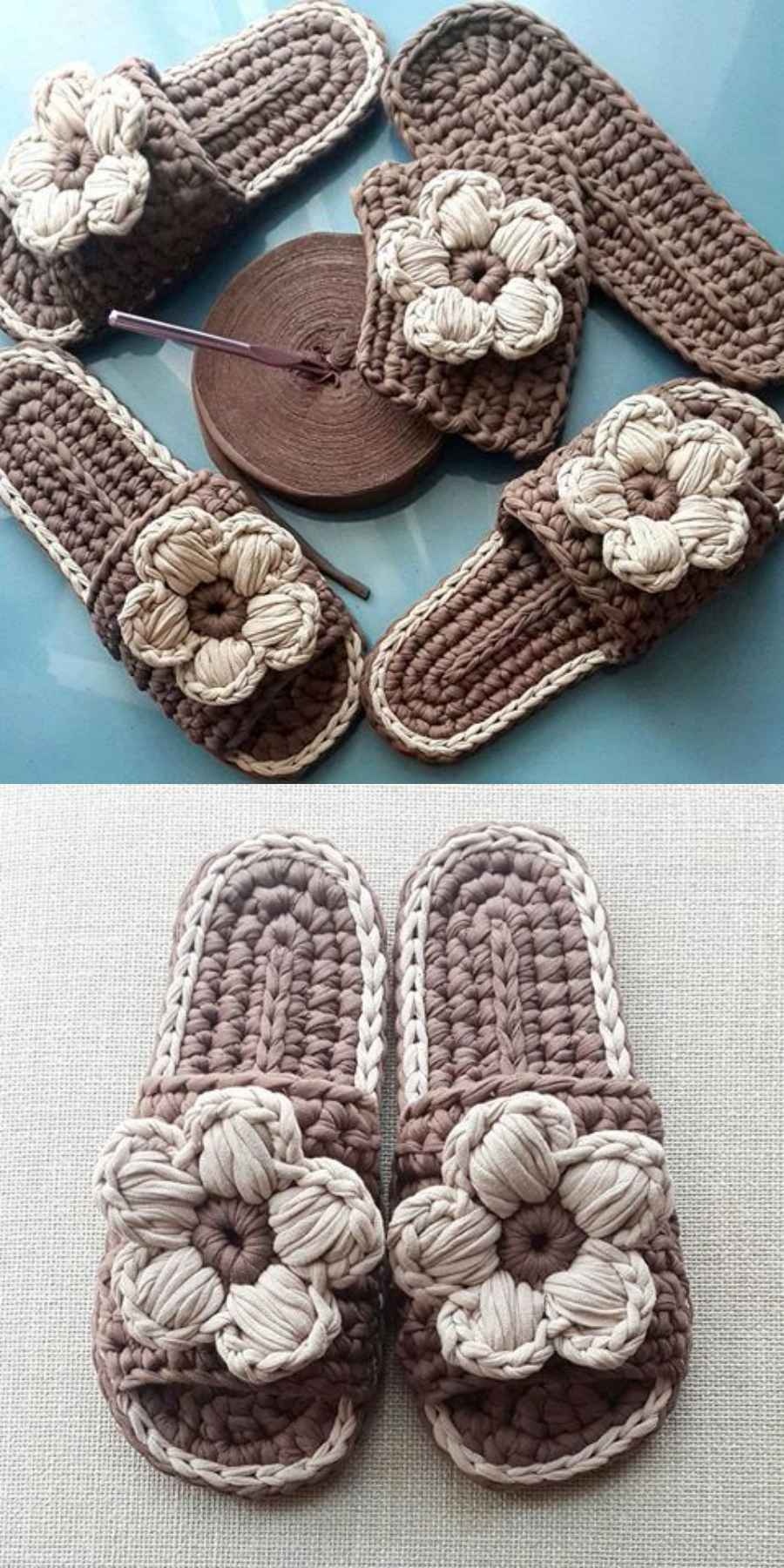 pufe de crochê fio de malha tutorial
