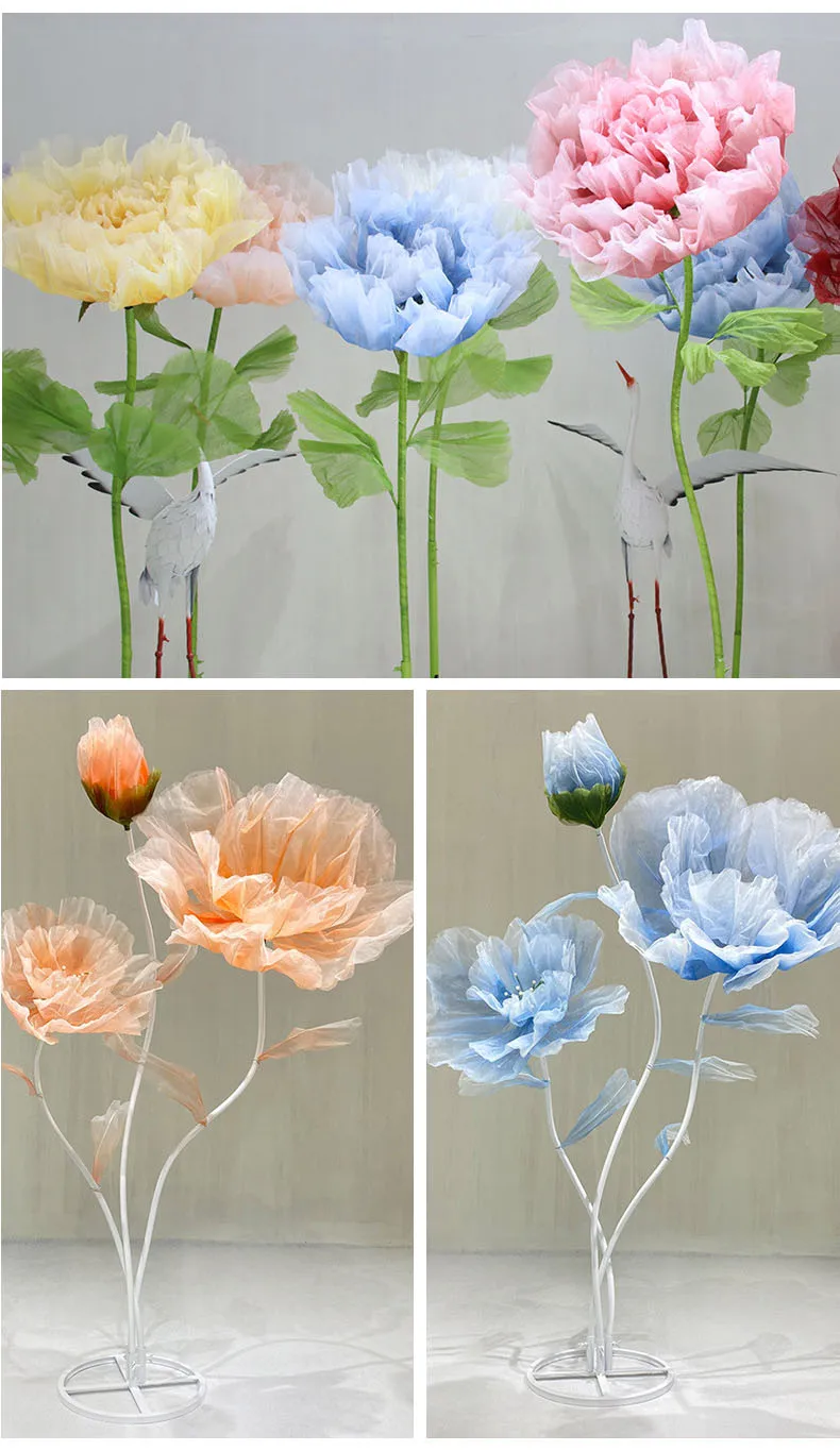 flor de papel de seda casamento