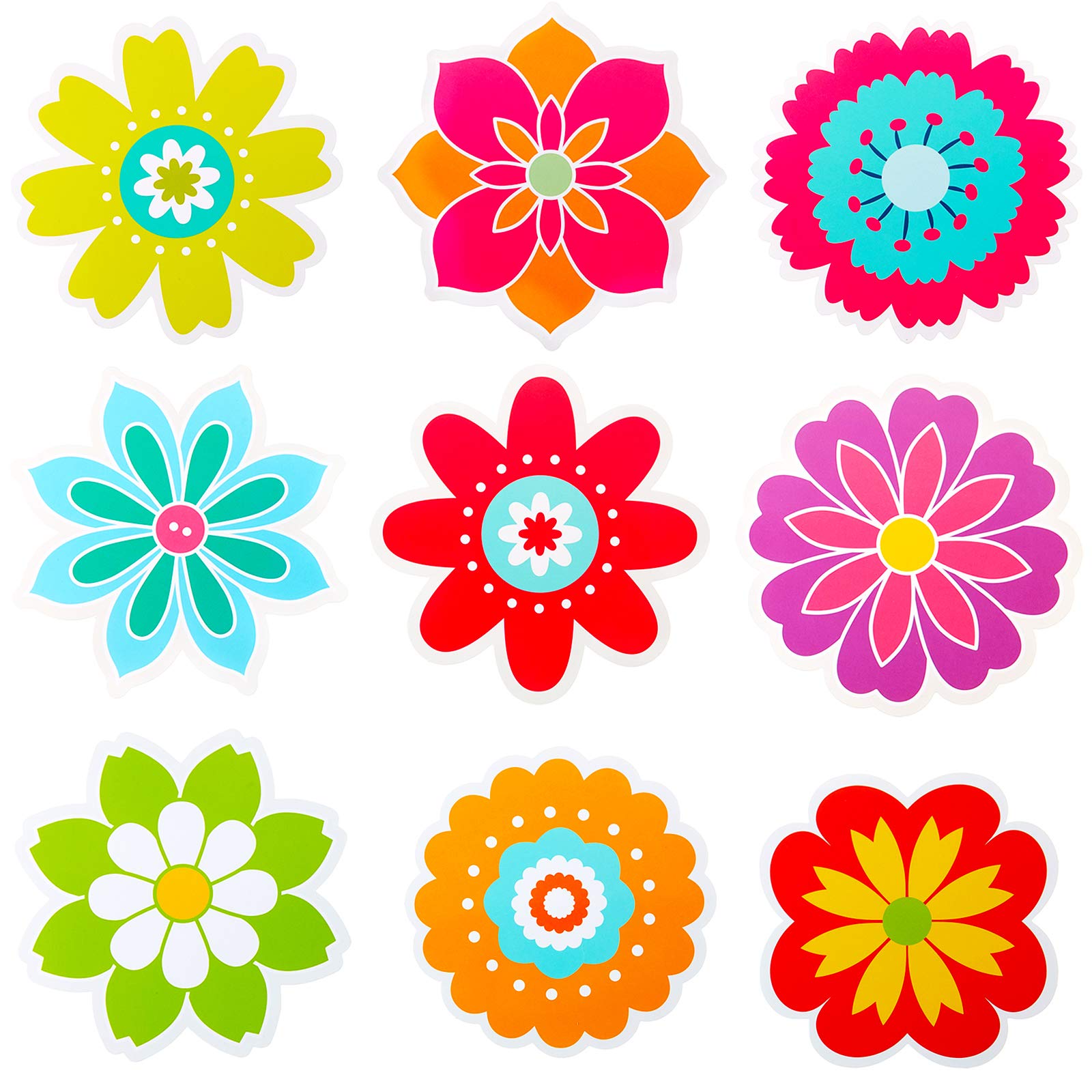 flores coloridas para cartões