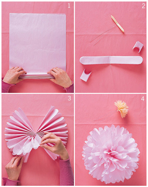 flores de papel decoração