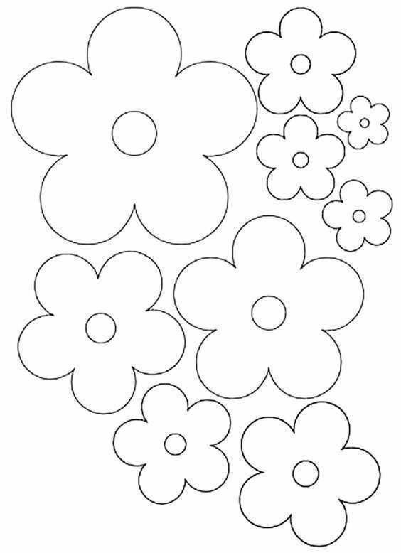 flores para imprimir em tamanho real
