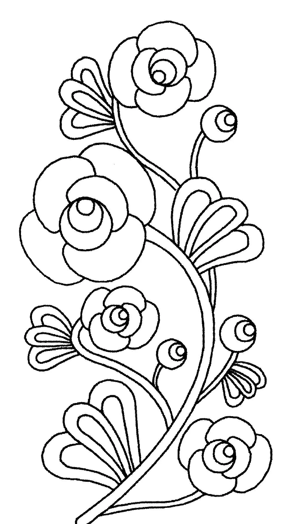 flores para imprimir em tamanho real