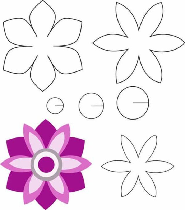 flores para imprimir e recortar