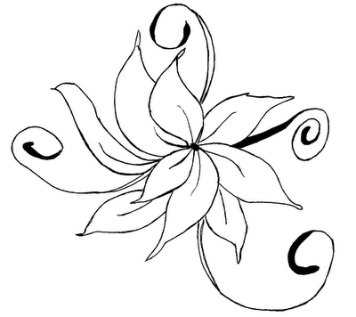 molde de flor para colorir e imprimir