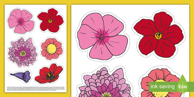 desenhos de flores para imprimir e recortar