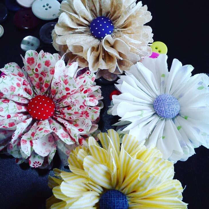 flores tecido
