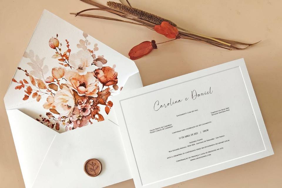 ideias de fundo convite vintage para casamento