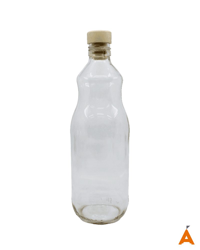 garrafa de vidro de leite
