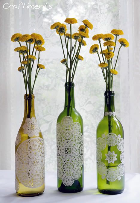 garrafa decorada rustica