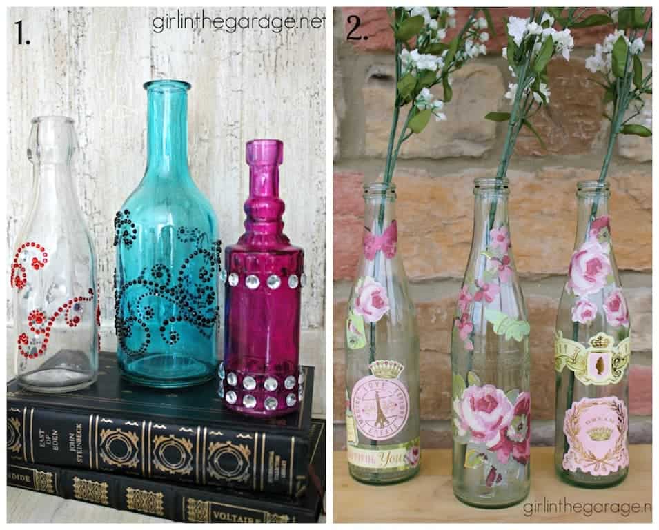 garrafa decorada rustica juta ou sisal qual melhor
