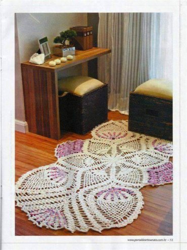Tapetes de Crochê Redondos e Mandalas: Inspirações e Padrões Modernos