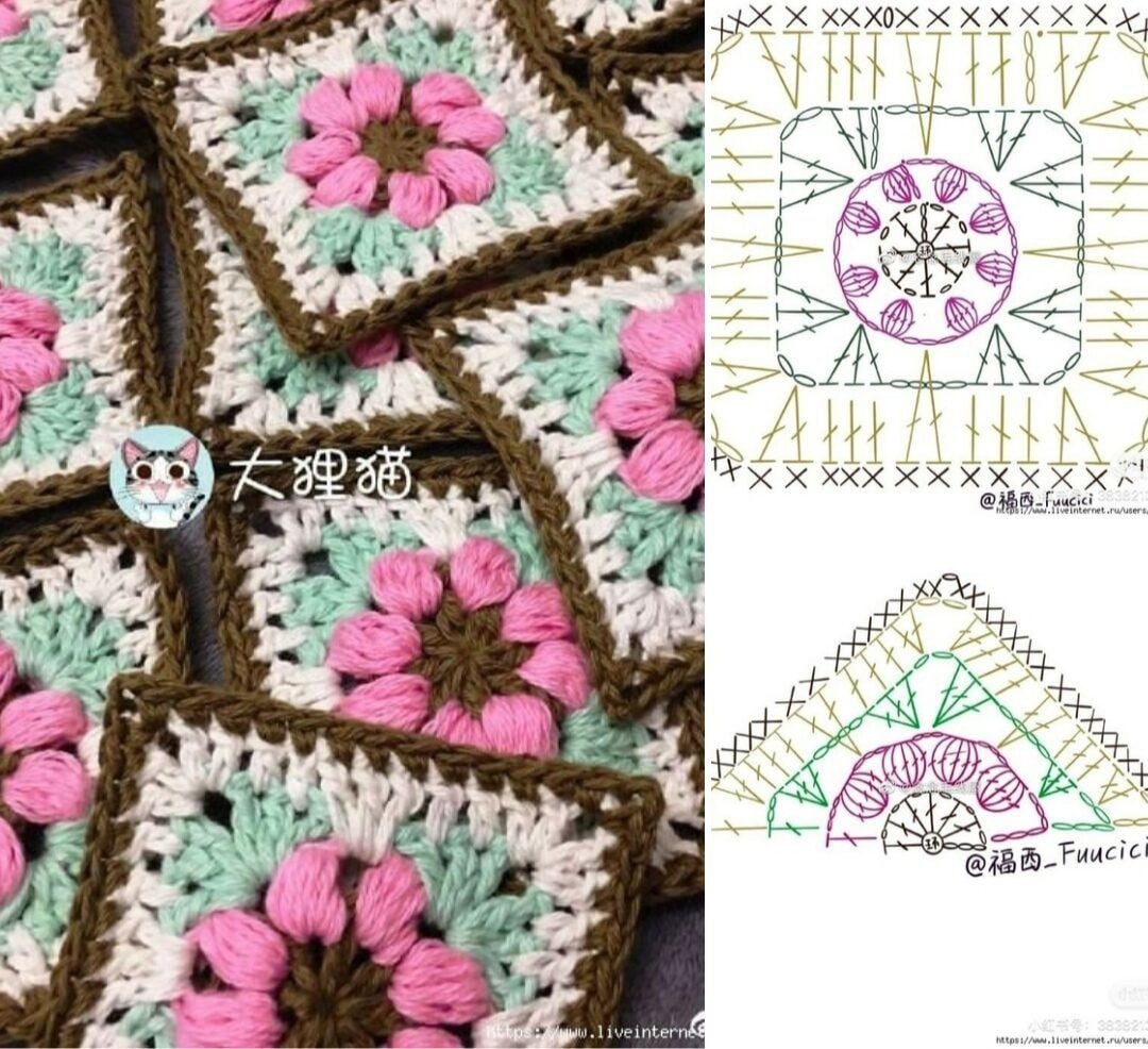 gráficos de bicos de crochê para panos de prato