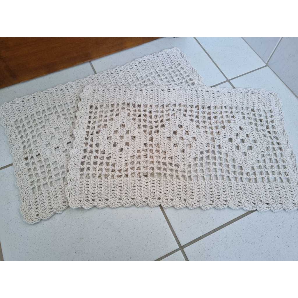 gráficos de tapetes de crochê para banheiro