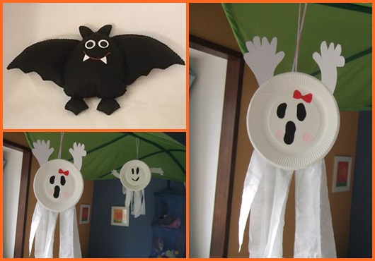 halloween com garrafa pet