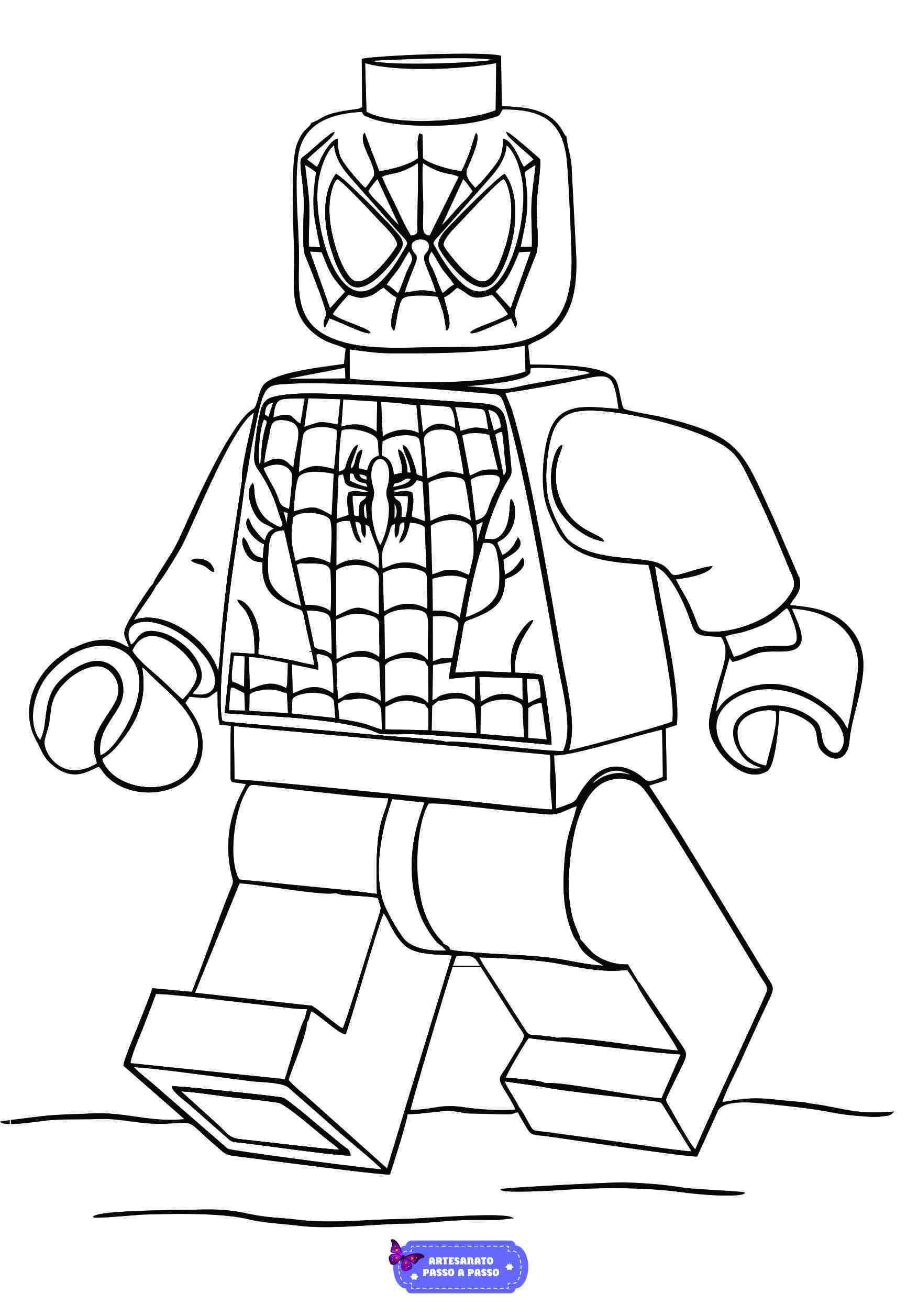 homem aranha desenho para colorir