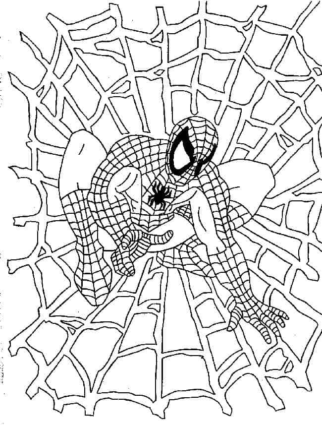 melhores desenhos homem aranha para colorir em familia