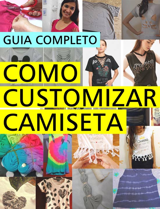 ideias criativas para customizar camisetas