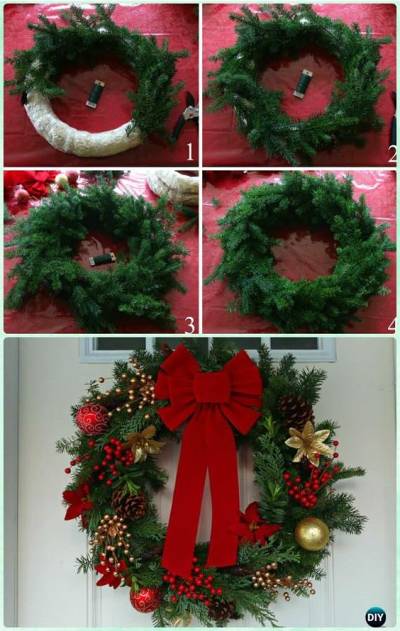 como evitar guirlanda de natal caindo da porta