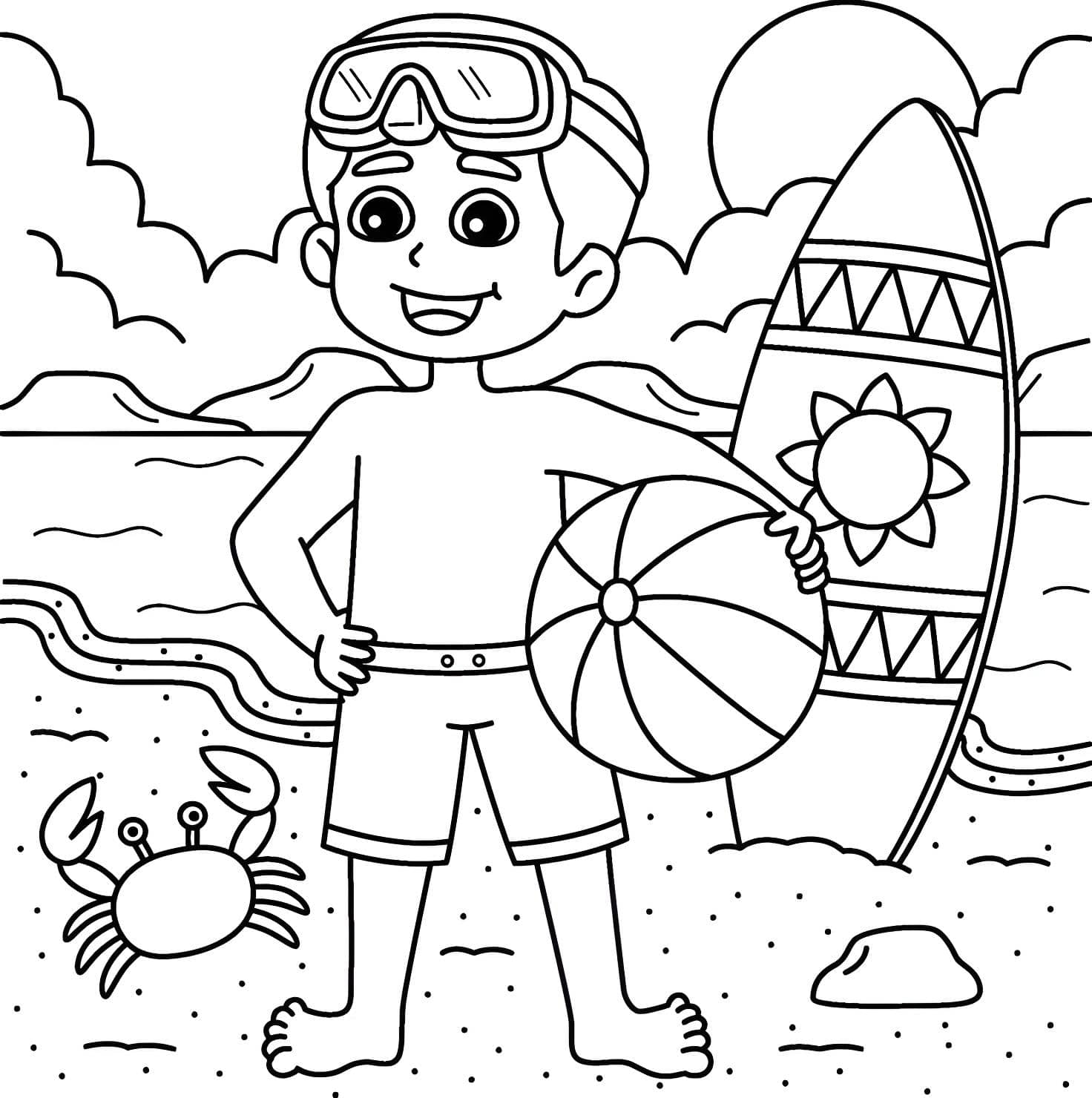 desenho de menino estilo anime para colorir