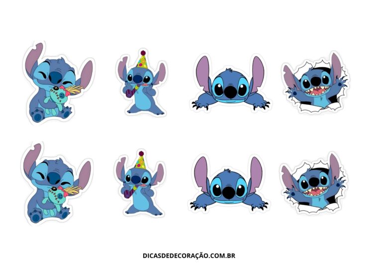 stitch para colorir pdf