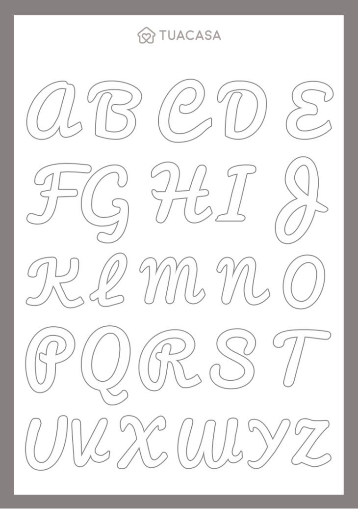 individual molde de letras para eva