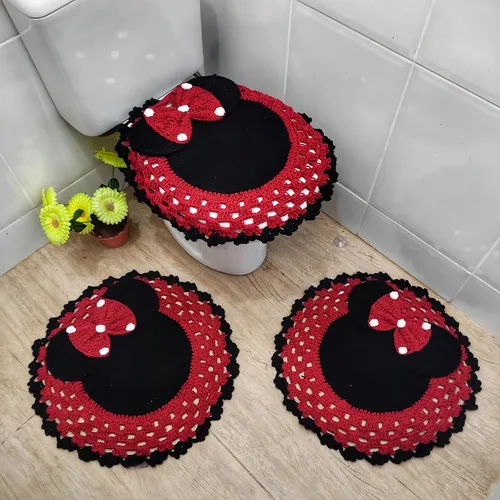 erros comuns ao fazer jogo banheiro croche minnie e como evitar