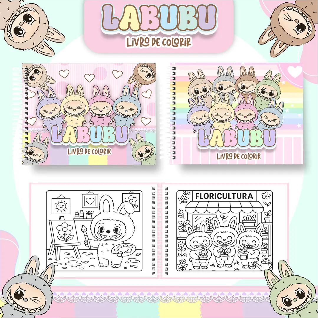Labubu coloring pages