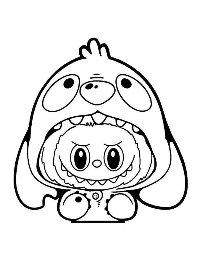 Labubu coloring pages