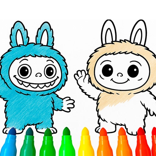 Labubu fantasia para colorir