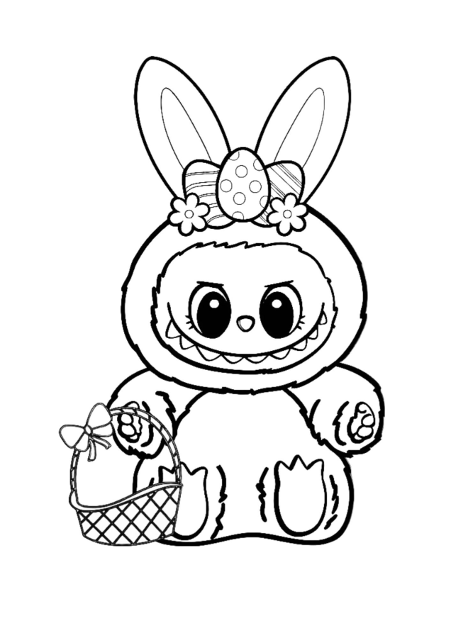 Labubu para colorir online