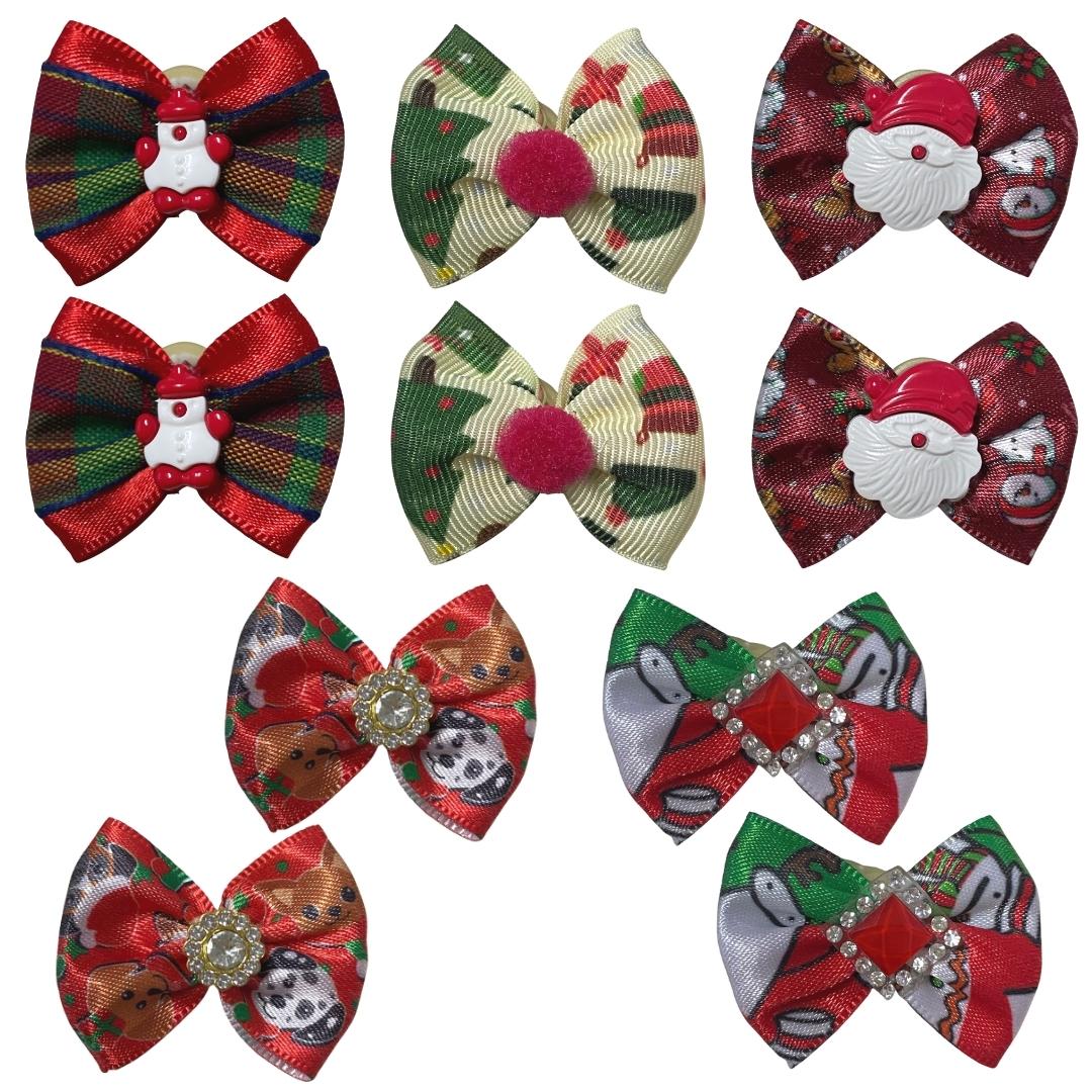 laços de natal para pet