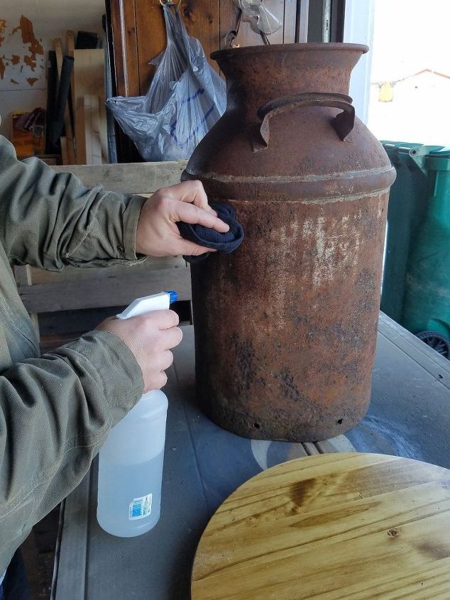 latao de leite antigo decorado