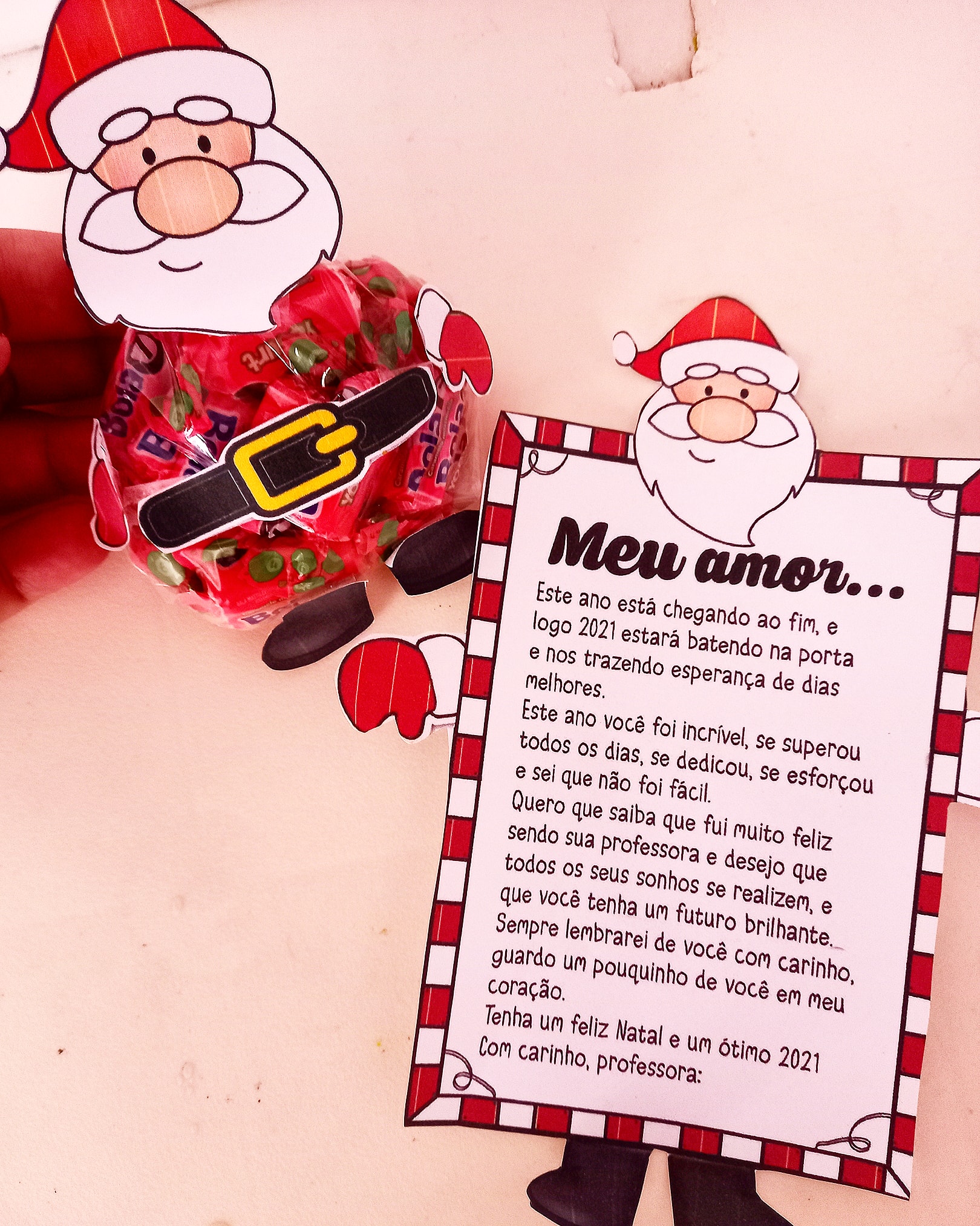 lembrancinha de natal para alunos criativa