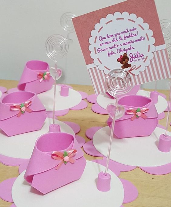 lembrança para cha de bebe em eva