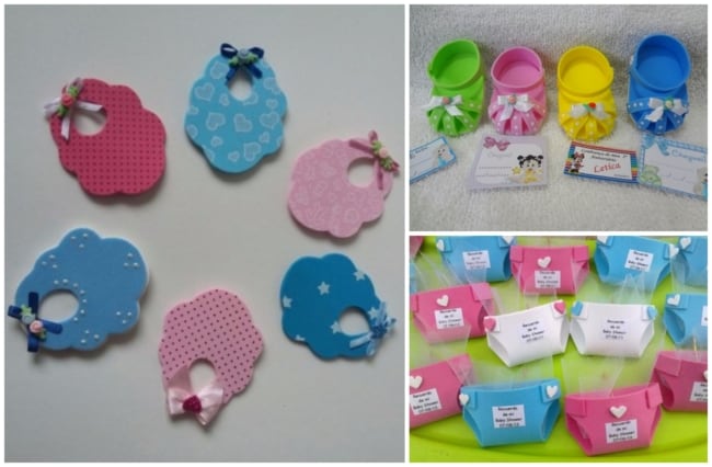 lembrança para cha de bebe em eva
