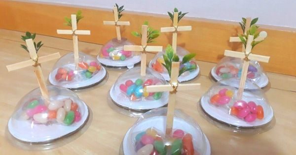 lembrancinha de páscoa com ovelhinha