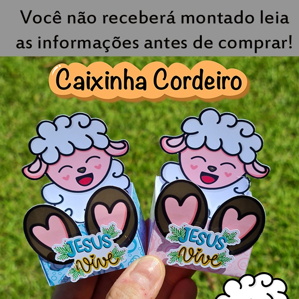 lembrancinha de páscoa com cruz