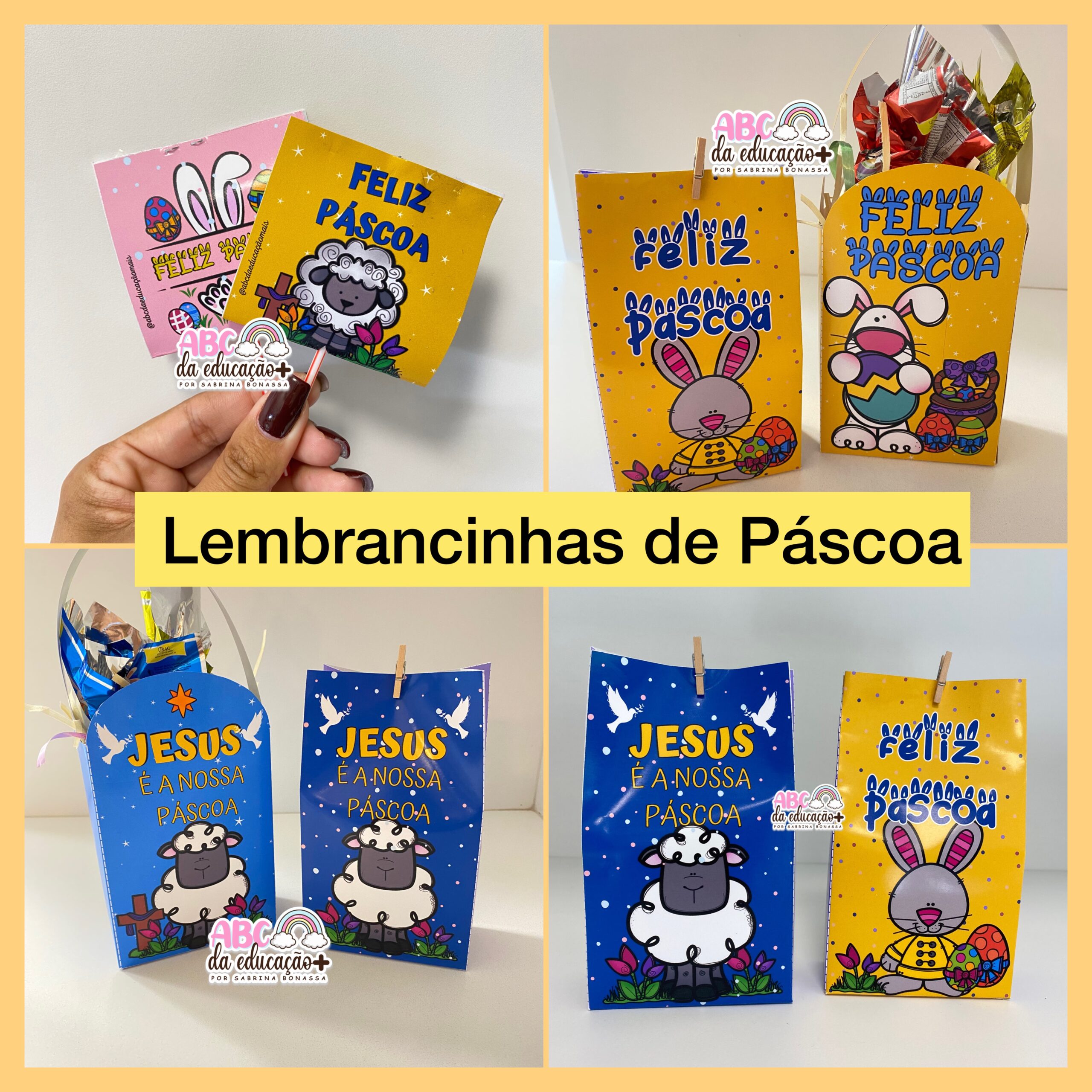 lembrancinha de páscoa com tema Jesus