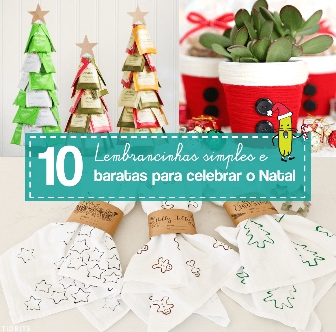 Receitas de Lembrancinhas Comestíveis de Natal Fáceis