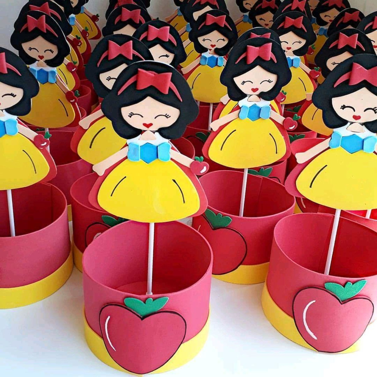 ideias criativas lembrancinhas branca de neve eva
